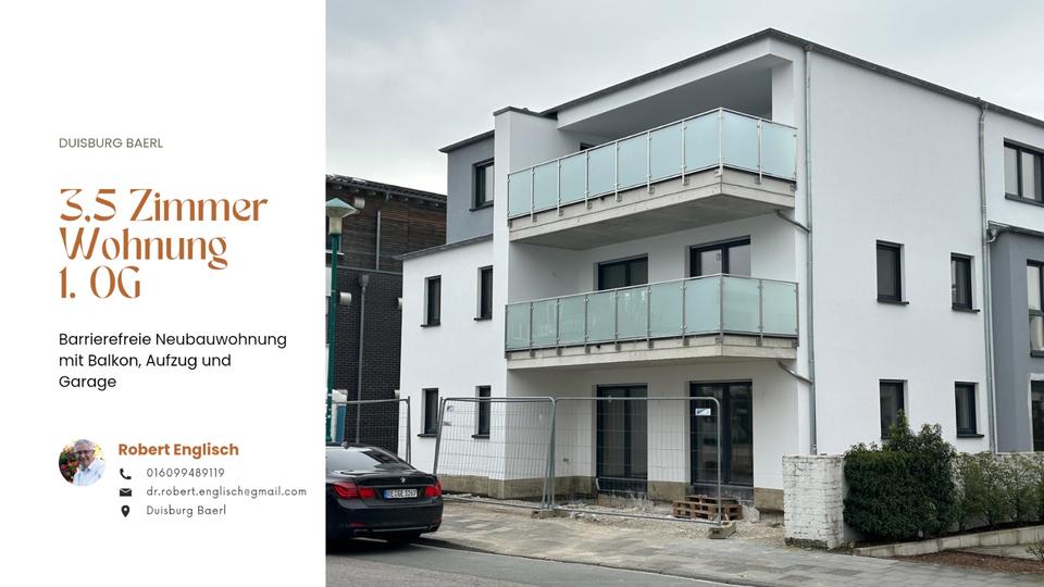 Etagenwohnung Duisburg Baerl - 3.5 Zimmer, 90 m&sup2;, 1.350&euro; | Angebot:26168548