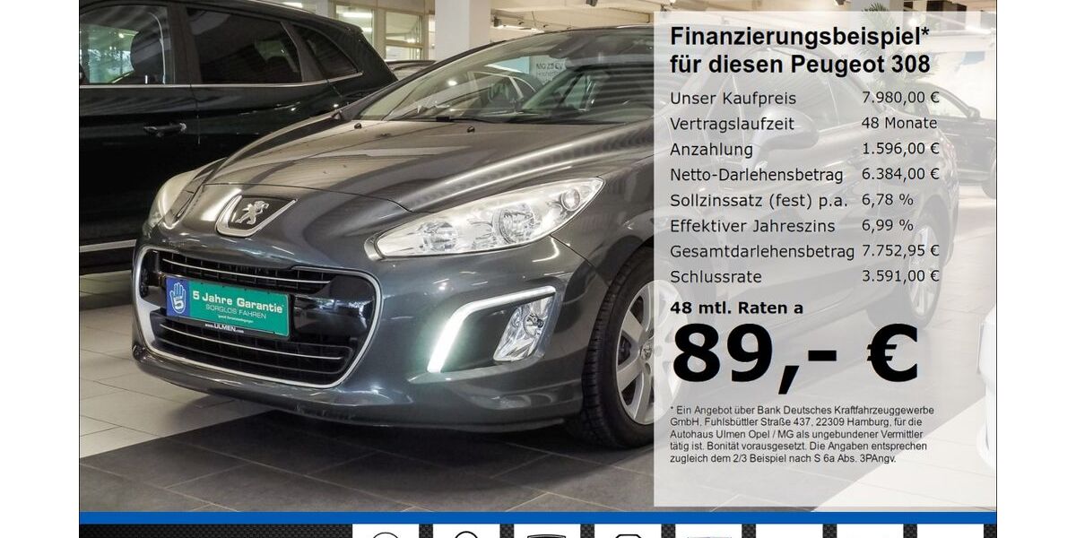 Peugeot 308 116.090 km 7.444 &euro; Düsseldorf 40231