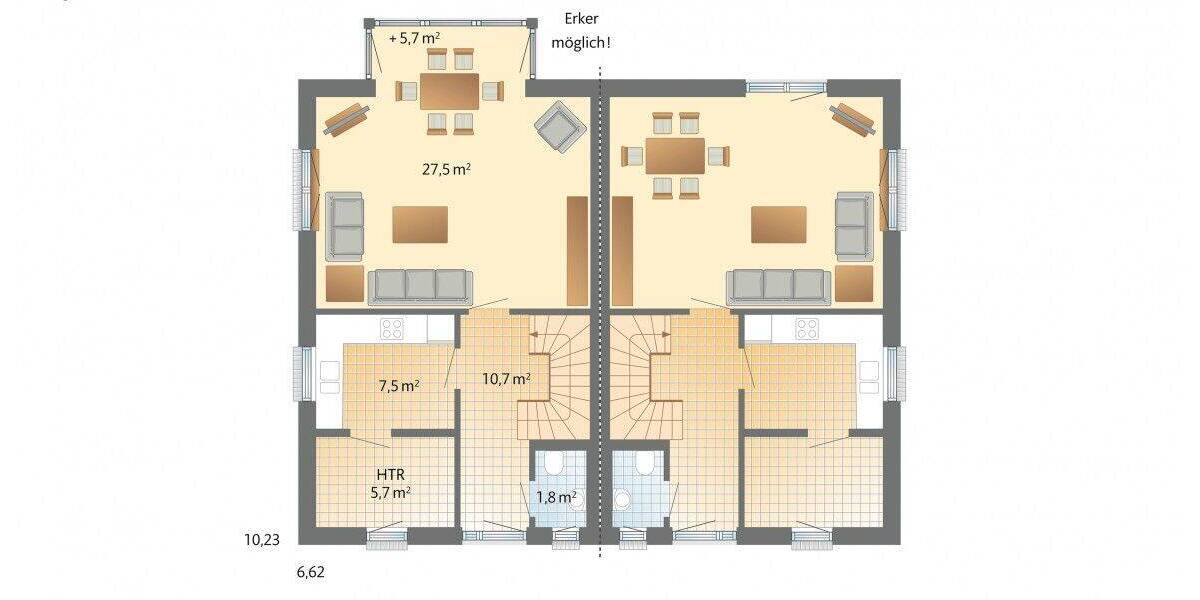 Doppelhaushälfte Düsseldorf Vennhausen - 4 Zimmer, 130 m&sup2;, 699.000&euro; | Angebot:26155895