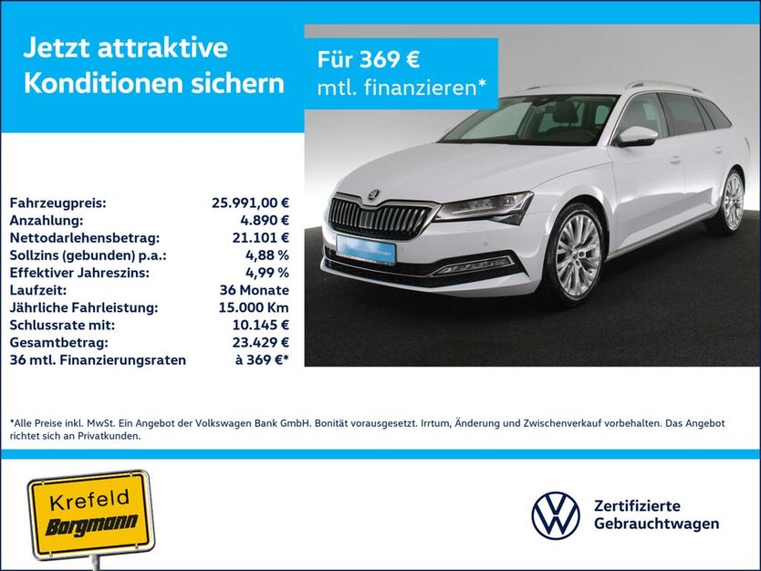 Skoda Superb 108.070 km 25.662 € Krefeld 47803