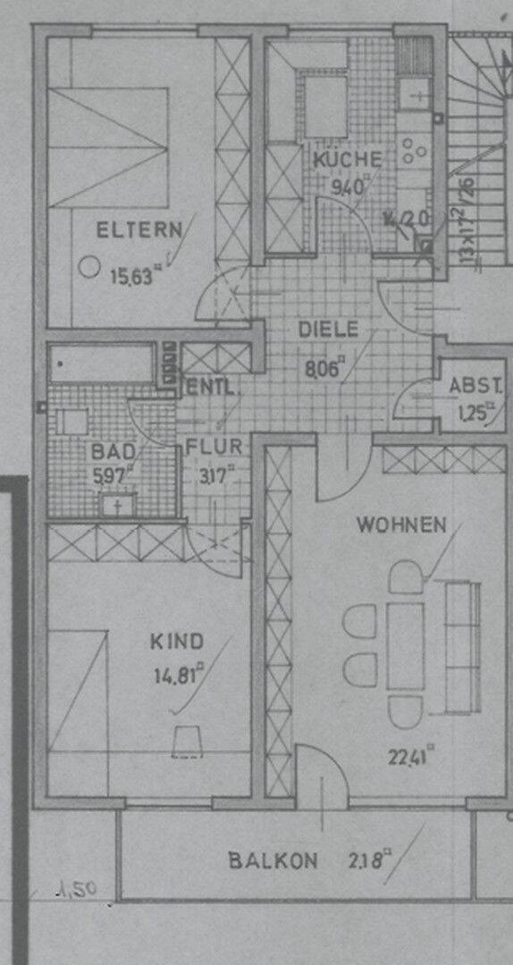 Anfragestopp! - 3 Zimmer Wohnung in ruhiger Sackgassenlage zu vermieten 3 zimmer