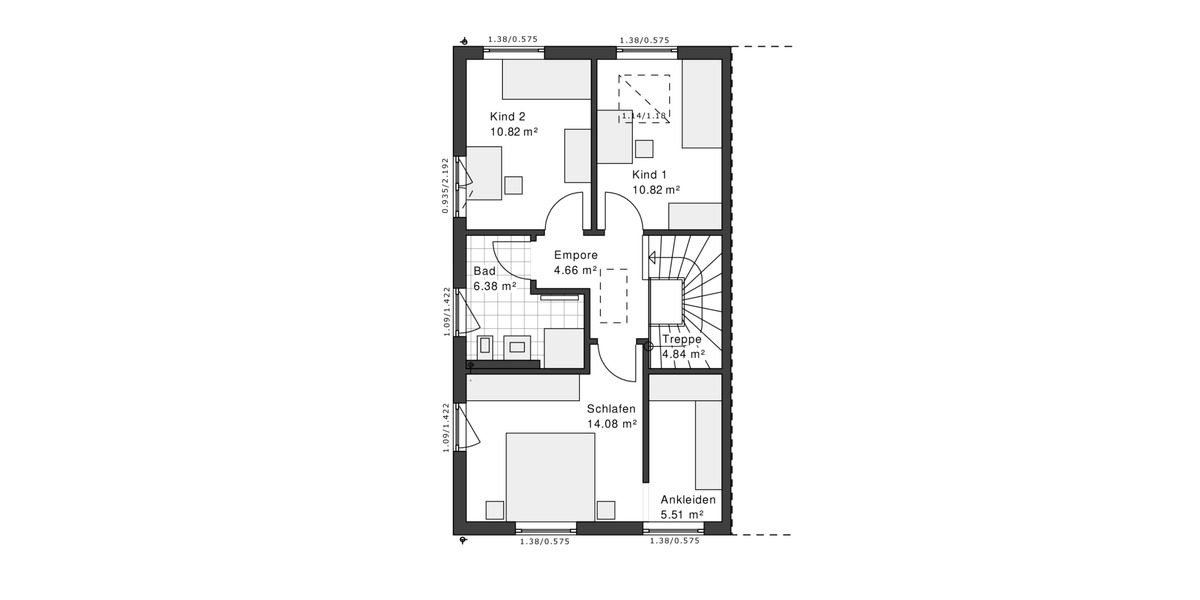 Doppelhaushälfte Neuss Weissenberg - 3 Zimmer, 116 m&sup2;, 515.200&euro; | Angebot:25817622