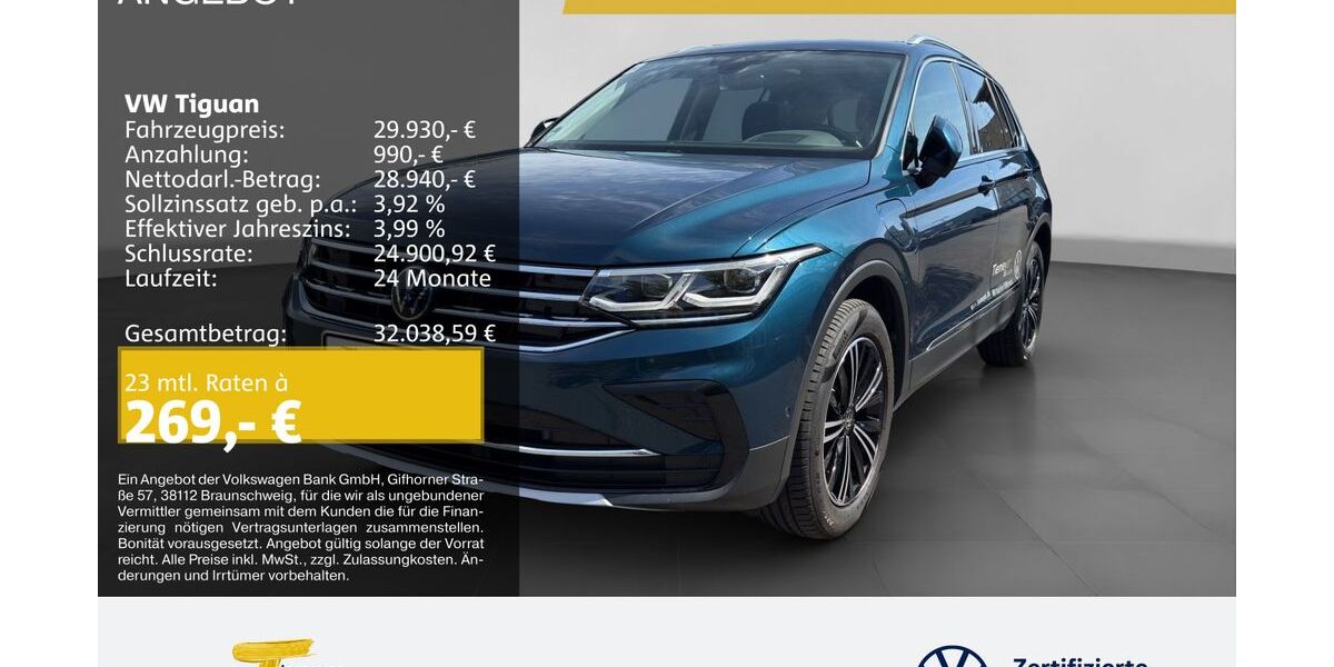 VW Tiguan 54.999 km 27.590 &euro; Oberhausen 46047