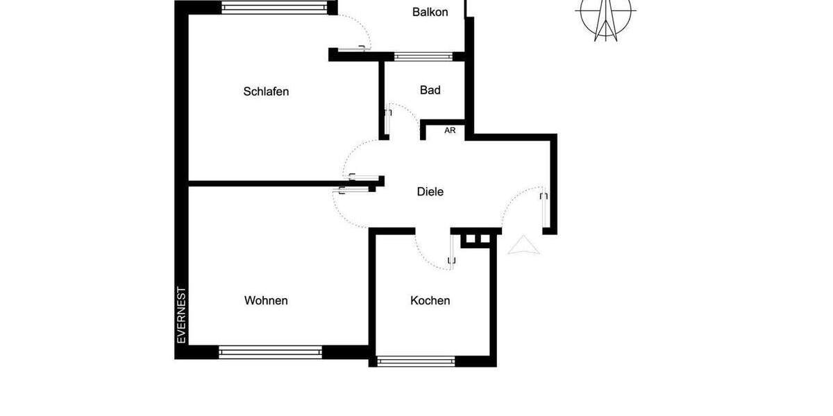 Wohnen mit Komfort: 2,5-Zimmer-Etagenwohnung mit Balkon, Garage und modernem Ambiente 2 zimmer