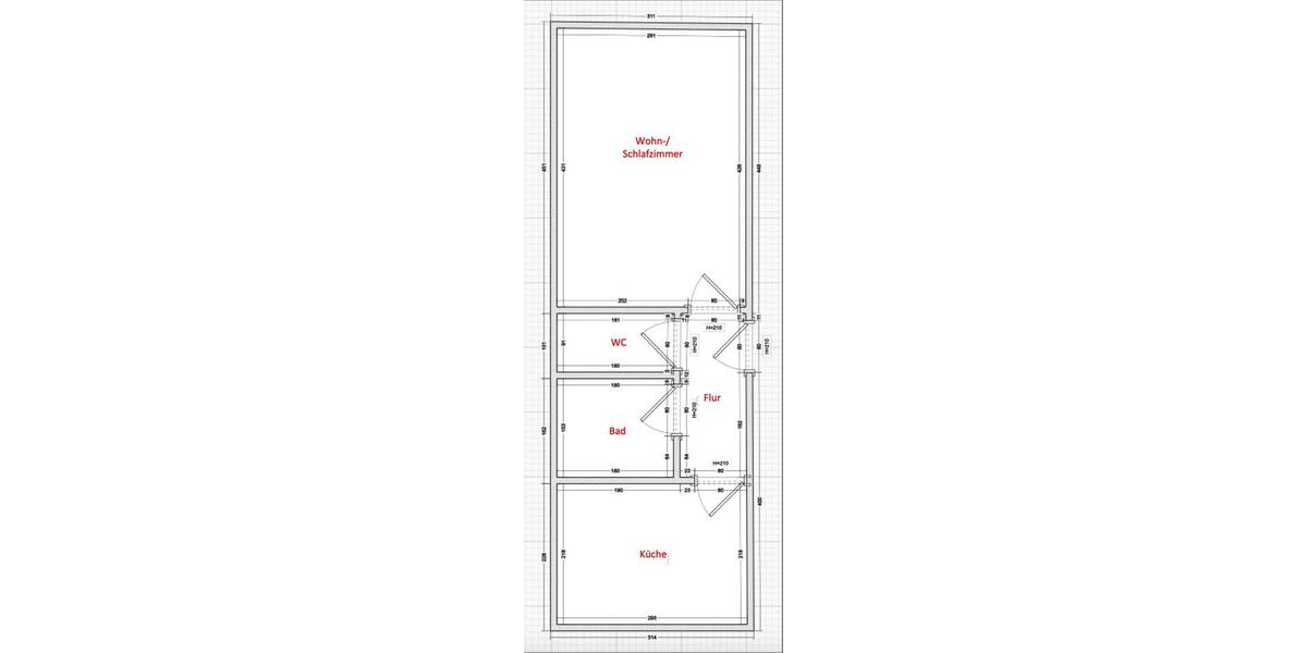 Erdgeschoßwohnung Düsseldorf Oberbilk - 1.5 Zimmer, 35 m&sup2;, 496&euro; | Angebot:26336441