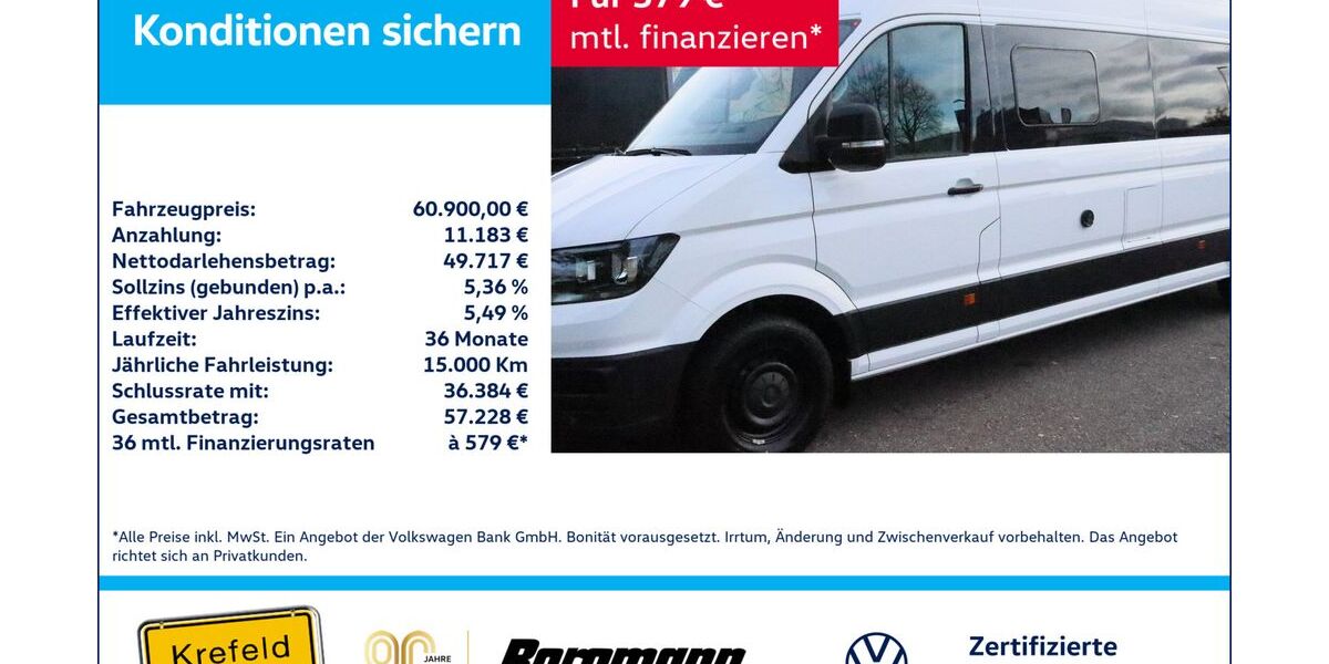 VW Crafter 13.719 km 60.500 &euro; Krefeld 47803