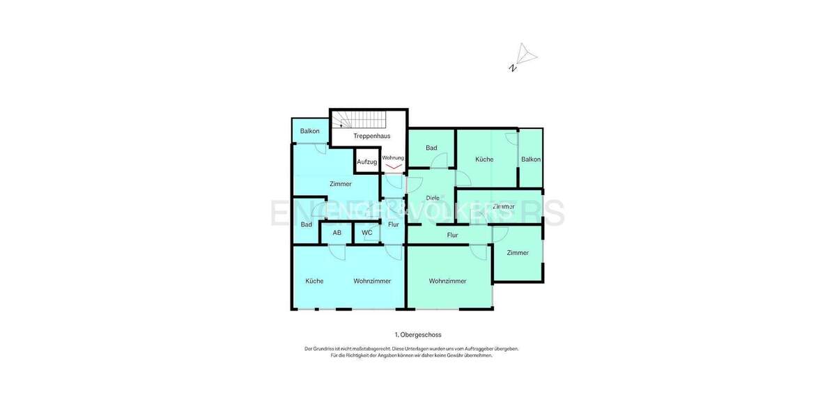 Etagenwohnung Moers Moers-Mitte - 5 Zimmer, 156 m&sup2;, 375.000&euro; | Angebot:23987140
