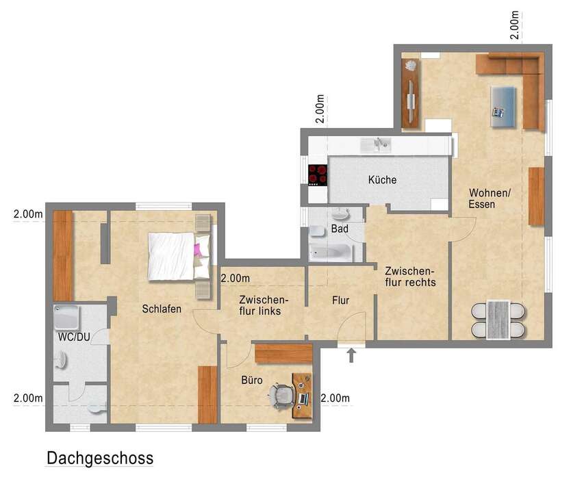 Wohnung zum Mieten in Essen 680 € 99.16 m² 3 zimmer