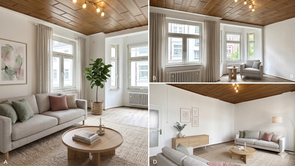 Etagenwohnung Duisburg Duisburg-Mitte - 3.5 Zimmer, 90 m&sup2;, 900&euro; | Angebot:26897937
