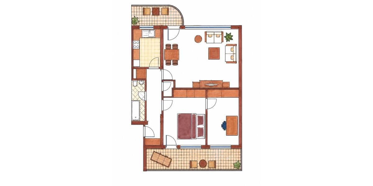 Etagenwohnung Krefeld Dießem - 3 Zimmer, 83 m&sup2;, 210.000&euro; | Angebot:26993466