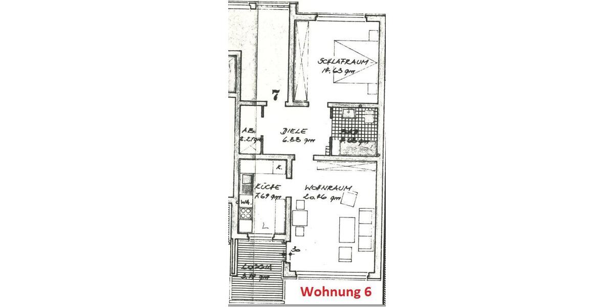 Etagenwohnung Gelsenkirchen Buer - 2 Zimmer, 59 m&sup2;, 303&euro; | Angebot:26161759