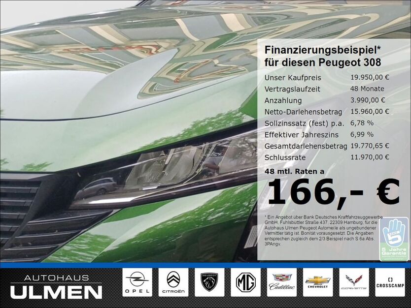 Peugeot 308 36.177 km 18.650 € Düsseldorf 40233