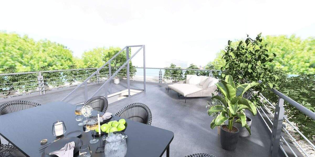 Exklusives Penthouse mit privatem Dachgarten und Panoramablick in Essen-Bredeney 3 zimmer