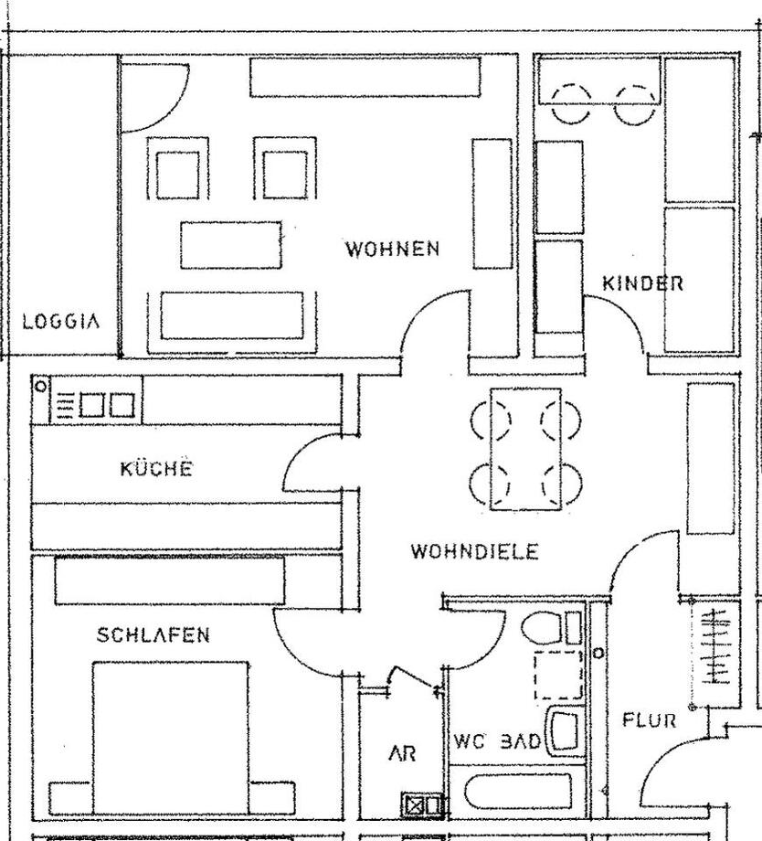 ~ Tolle Familienwohnung mit Balkon und komfortablen ~ zimmer
