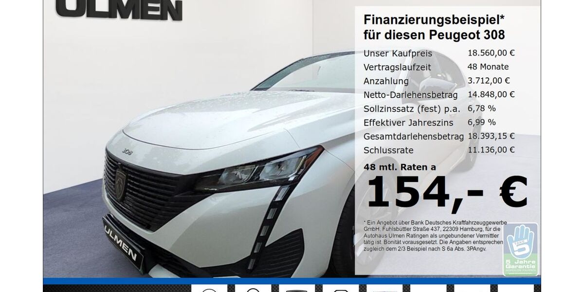 Peugeot 308 12.405 km 17.980 &euro; Ratingen 40880