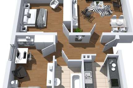 Wohnung zum Mieten in Herne 509 € 64 m² 3 zimmer