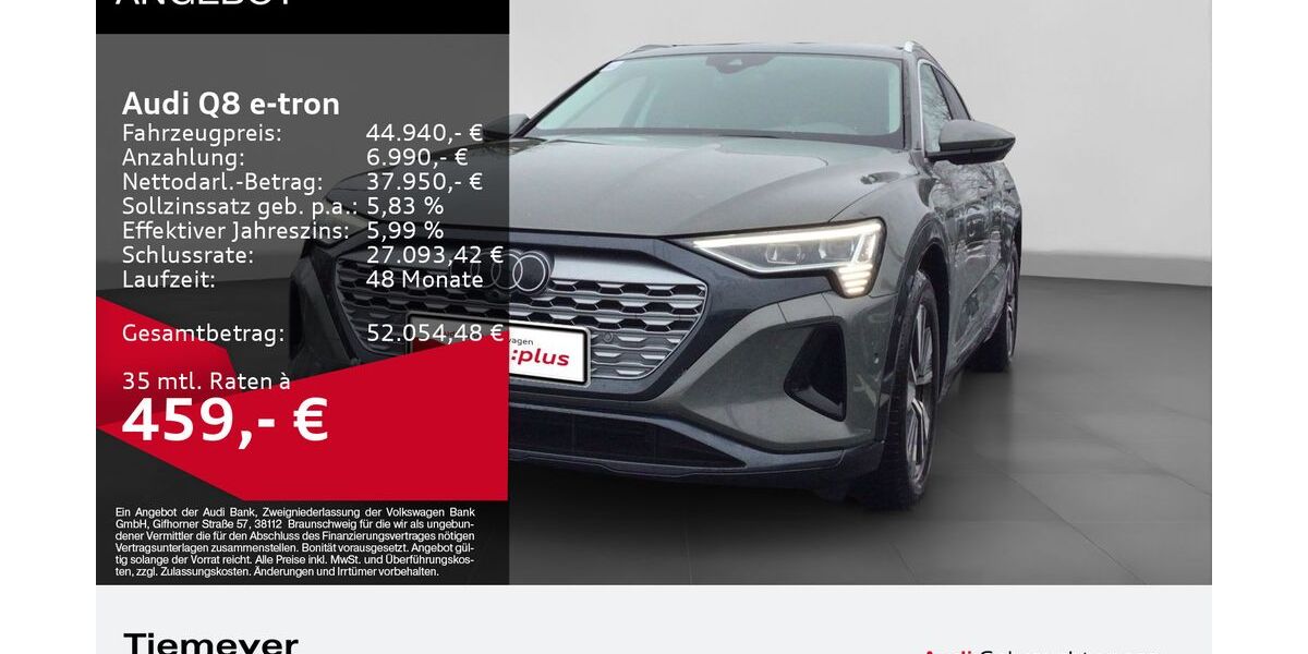 Audi Q8 e-tron 48.979 km 43.440 &euro; Gelsenkirchen 45894