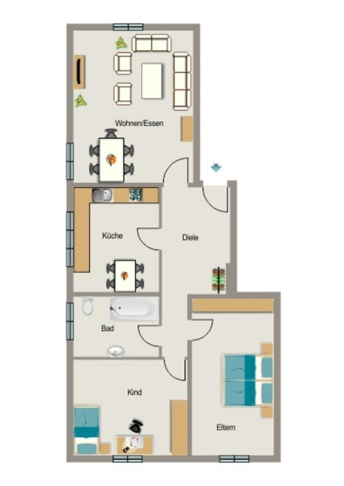 Wenn es einmal zu eng wird, haben wir die passende Wohnung. zimmer