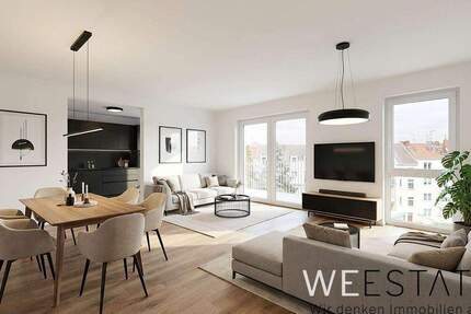 Wohnung Düsseldorf Eller - 3 Zimmer, 107 m&sup2;, 1.890&euro; | Angebot:24608393