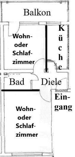 EXKLUSIV KOMPLETT MÖBLIERT EINBAUKÜCHE SANIERTES BAD GROßER BALKON LAMINAT 1. ETAGE WERSTENUNINÄHE 2 zimmer