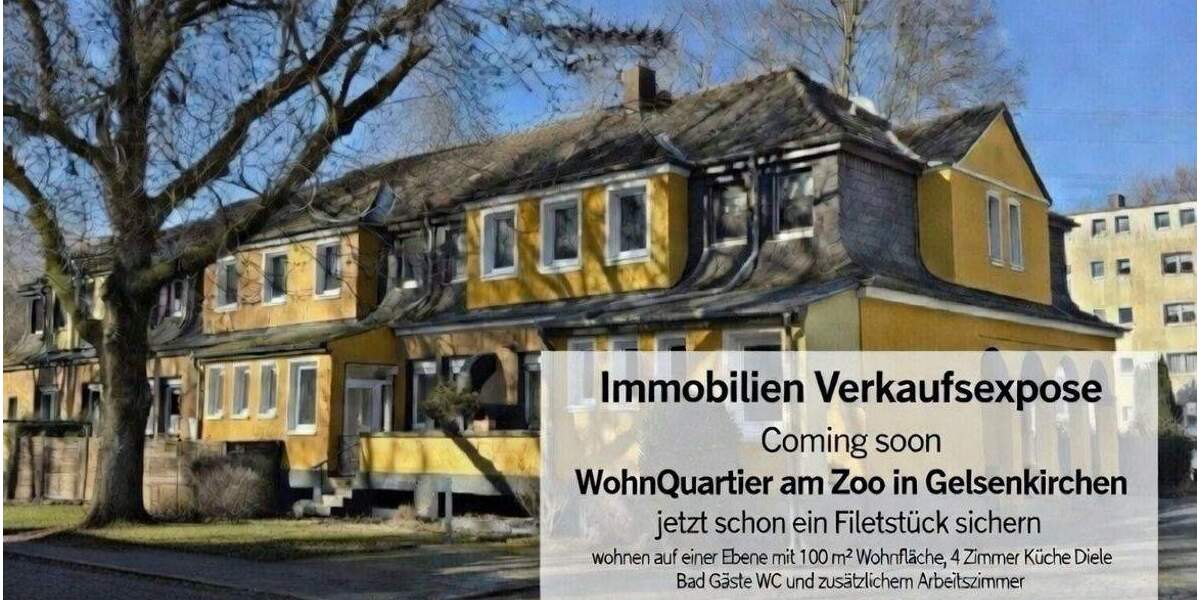 Etagenwohnung Gelsenkirchen Bismarck - 5 Zimmer, 100 m&sup2;, 195.000&euro; | Angebot:25726822