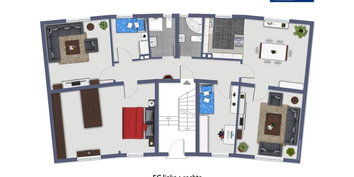 Erdgeschoßwohnung Duisburg Ruhrort - 6 Zimmer, 108 m&sup2;, 140.000&euro; | Angebot:23298929