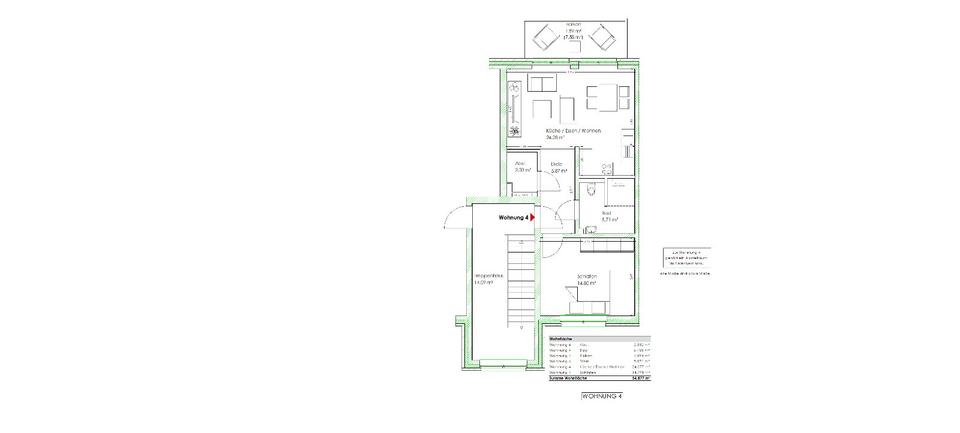 Erdgeschoßwohnung Issum - 1.5 Zimmer, 57 m&sup2;, 715&euro; | Angebot:25596602