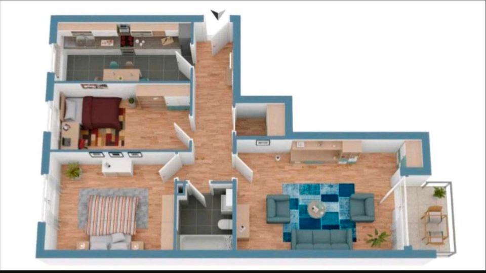 Etagenwohnung Essen Stadtbezirk IX - 3 Zimmer, 74 m&sup2;, 199.999&euro; | Angebot:27022653