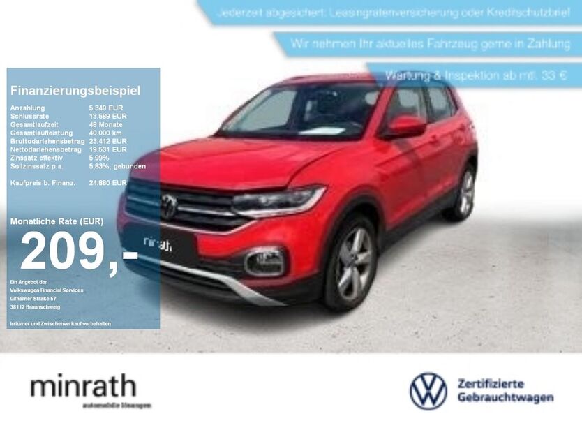 VW T-Cross 11.844 km 23.960 € Moers 47441