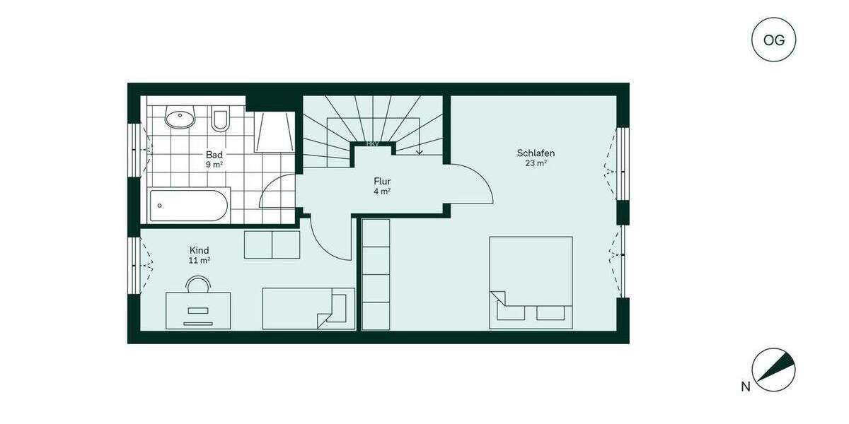 Reihenmittelhaus Heiligenhaus Mitte - 4 Zimmer, 132 m&sup2;, 649.900&euro; | Angebot:23884308