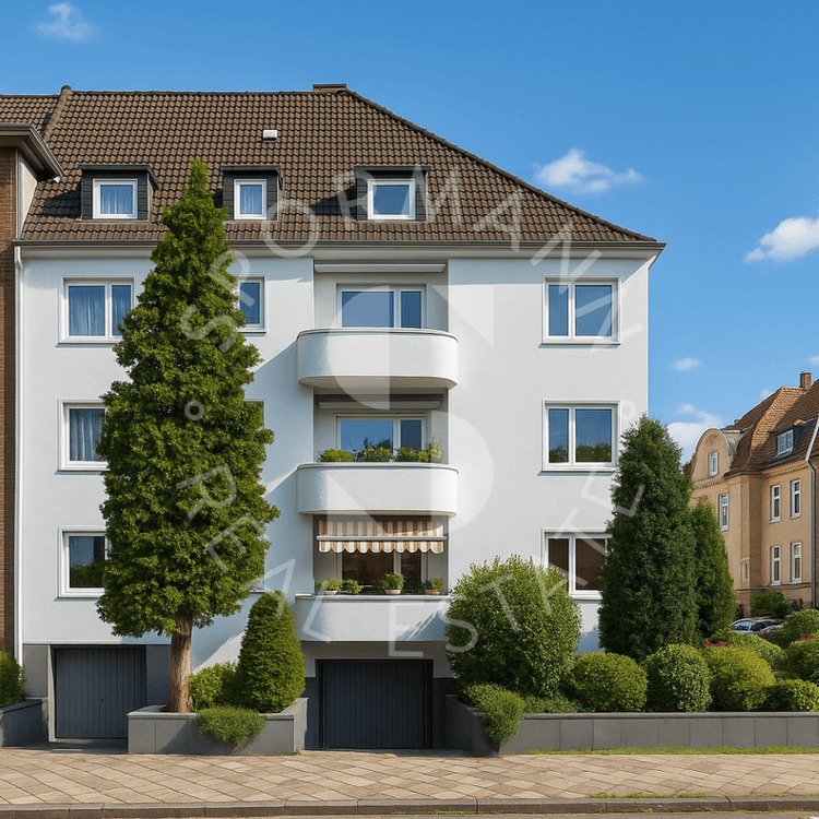 Kompakte Altbauwohnung im Hochparterre mit hohen Decken und einem Süd-Balkon 1 zimmer