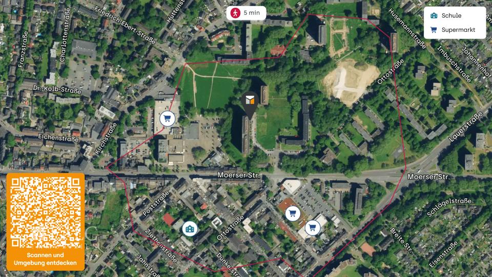 2,5-Zimmer-Wohnung mit Aufzug | 68 m² | Miete im Rahmen der Richtlinien 2 zimmer