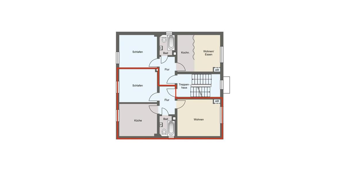 Etagenwohnung Herne Wanne-Bickern - 2 Zimmer, 52 m&sup2;, 395&euro; | Angebot:26361643