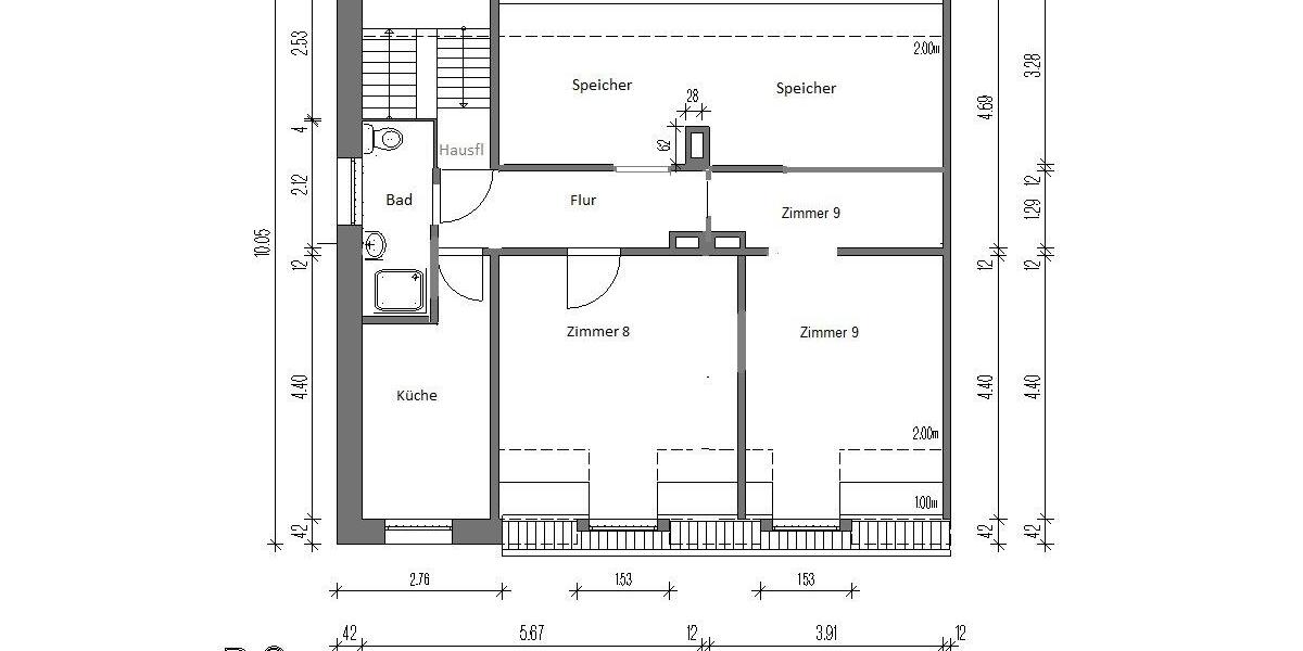 Dachgeschoßwohnung Kamp-Lintfort Lintfort - 1 Zimmer, 54 m&sup2;, 240&euro; | Angebot:26424616