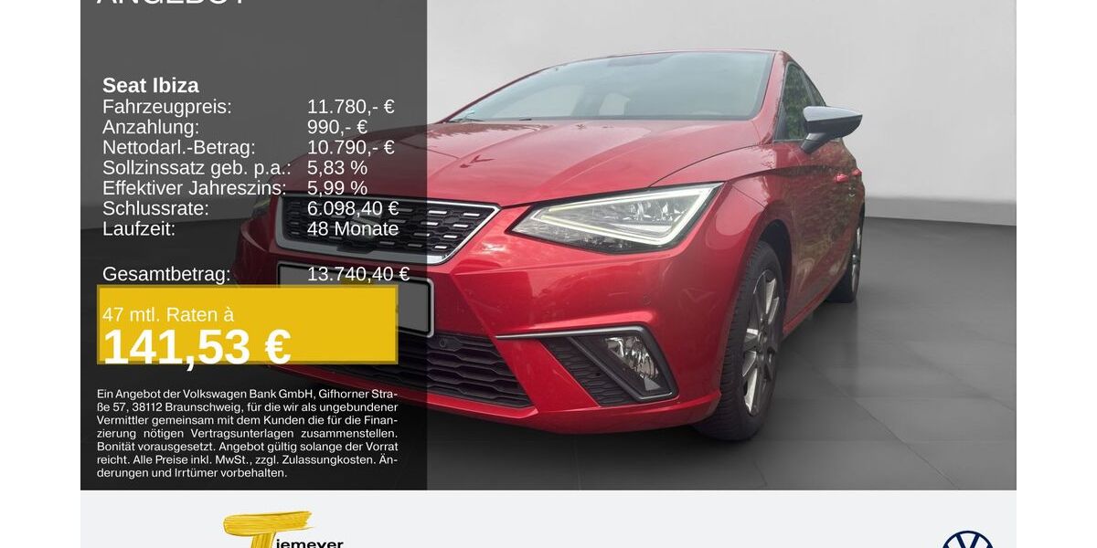 Seat Ibiza 62.200 km 10.740 &euro; Oberhausen 46047