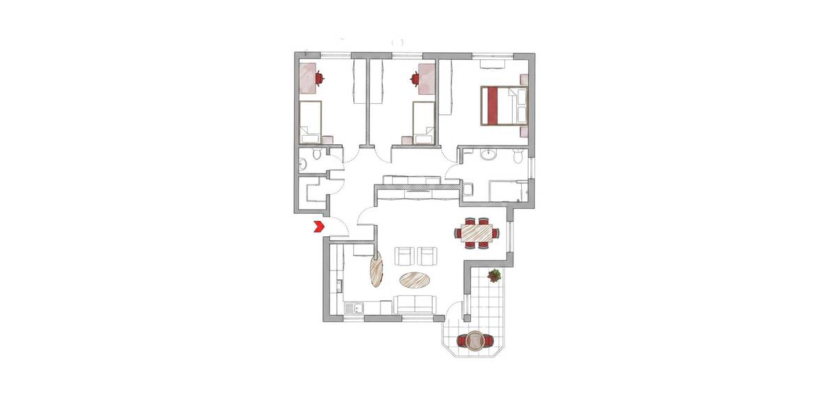 Etagenwohnung Velbert Neviges - 4 Zimmer, 100 m&sup2;, 278.600&euro; | Angebot:26385752