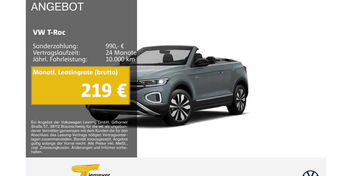 VW T-Roc 7.034 km 27.840 &euro; Oberhausen 46047