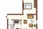 Erdgeschoßwohnung Duisburg Huckingen - 2 Zimmer, 41 m&sup2;, 409&euro; | Angebot:26286326