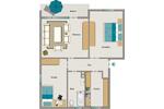 Etagenwohnung Moers Rheinkamp - 3.5 Zimmer, 67 m&sup2;, 585&euro; | Angebot:26042969