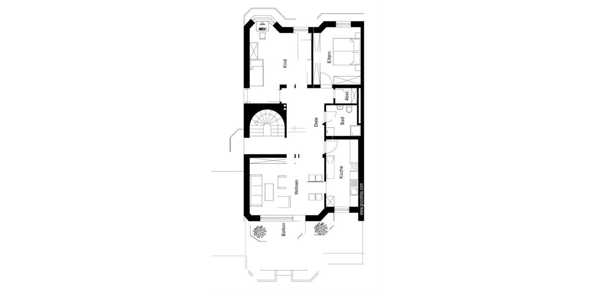 Etagenwohnung Alpen - 3.5 Zimmer, 89 m&sup2;, 1.100&euro; | Angebot:26389369