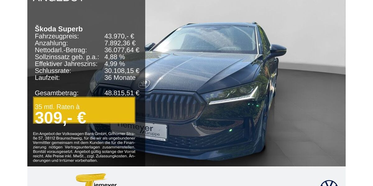 Skoda Superb 21.999 km 43.970 &euro; Oberhausen 46047