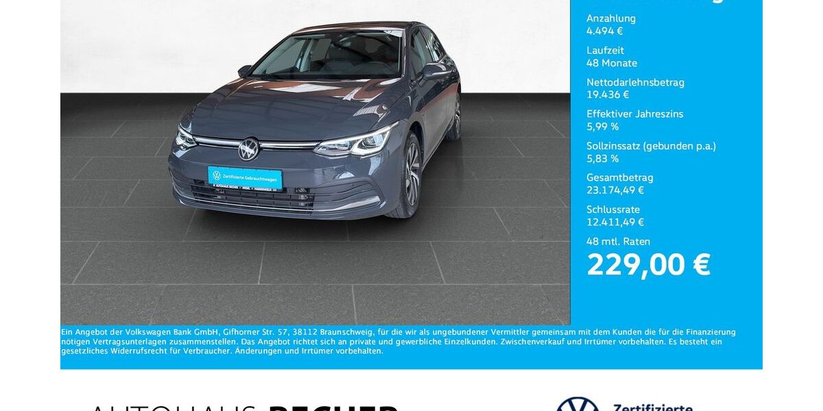 VW Golf 44.508 km 23.930 &euro; Wesel 46485