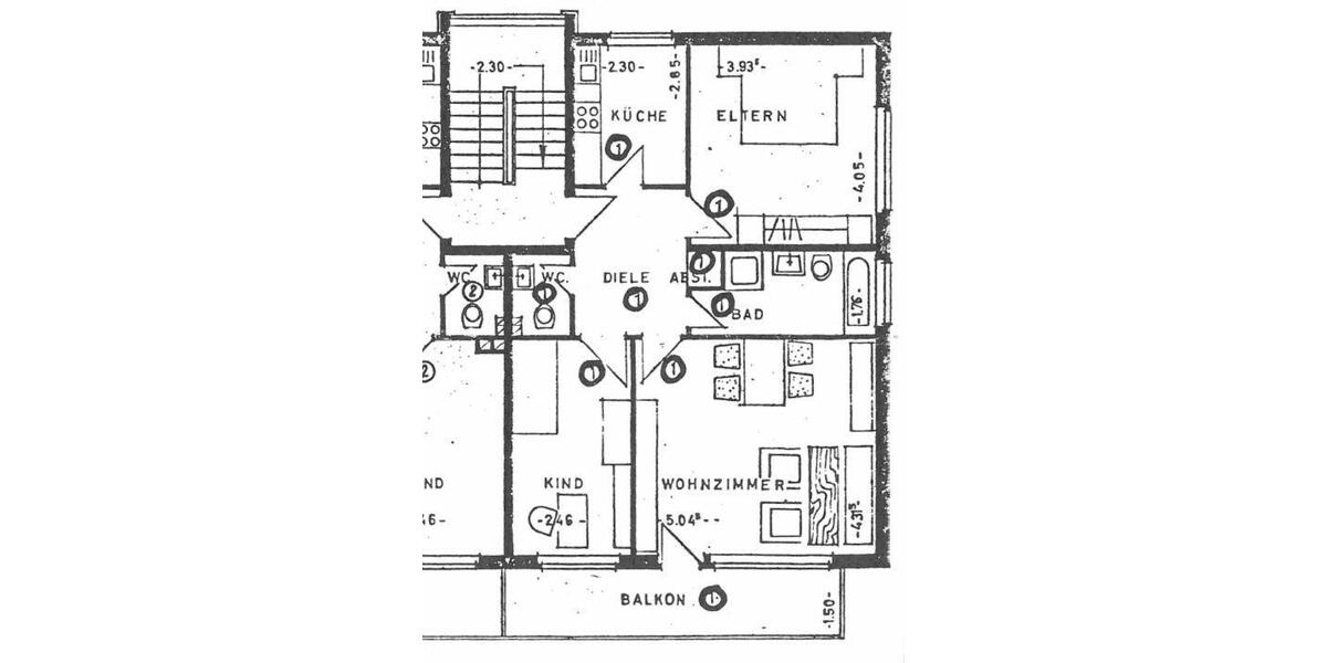 Hochparterre Essen Stadtbezirk VIII - 3 Zimmer, 74 m&sup2;, 725&euro; | Angebot:26662692