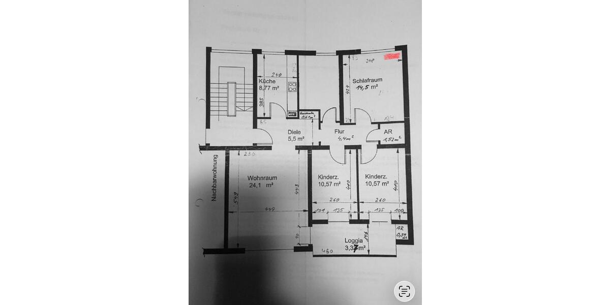 Etagenwohnung Dinslaken Hiesfeld - 4.5 Zimmer, 93 m&sup2;, 215.000&euro; | Angebot:26942650