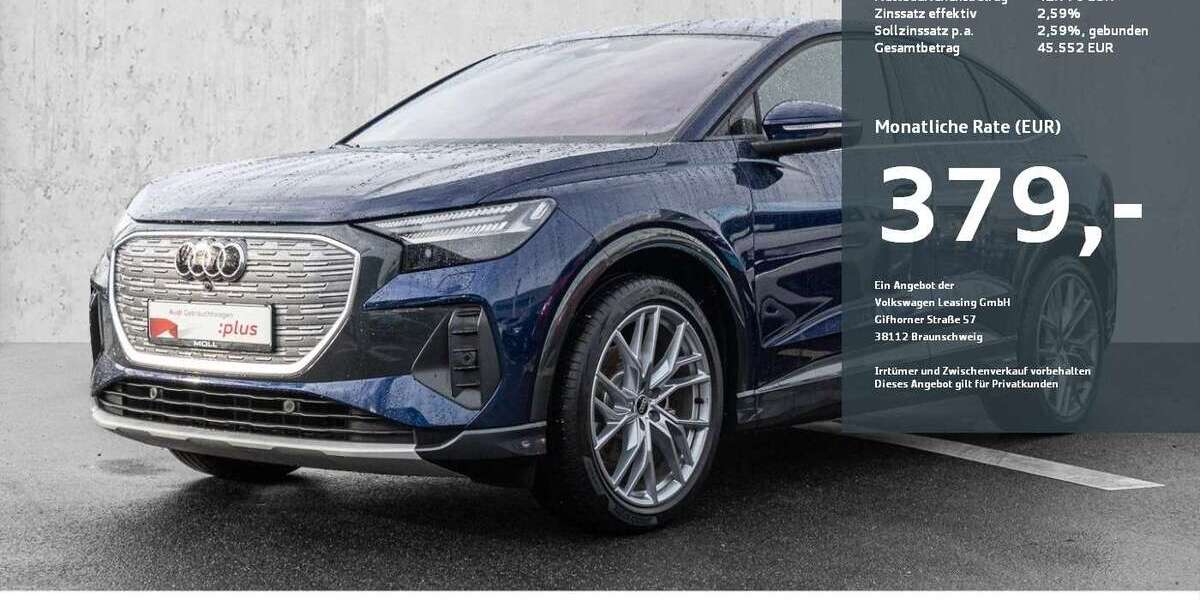 Audi Q4 e-tron 8.490 km 42.770 &euro; Düsseldorf 40549