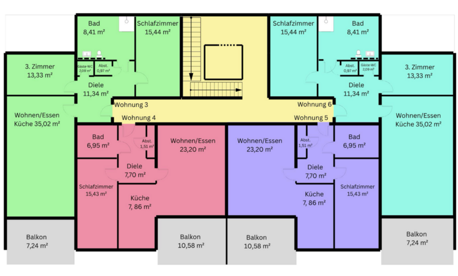 Wohnung zum Kaufen in Duisburg 414.000 € 90 m²