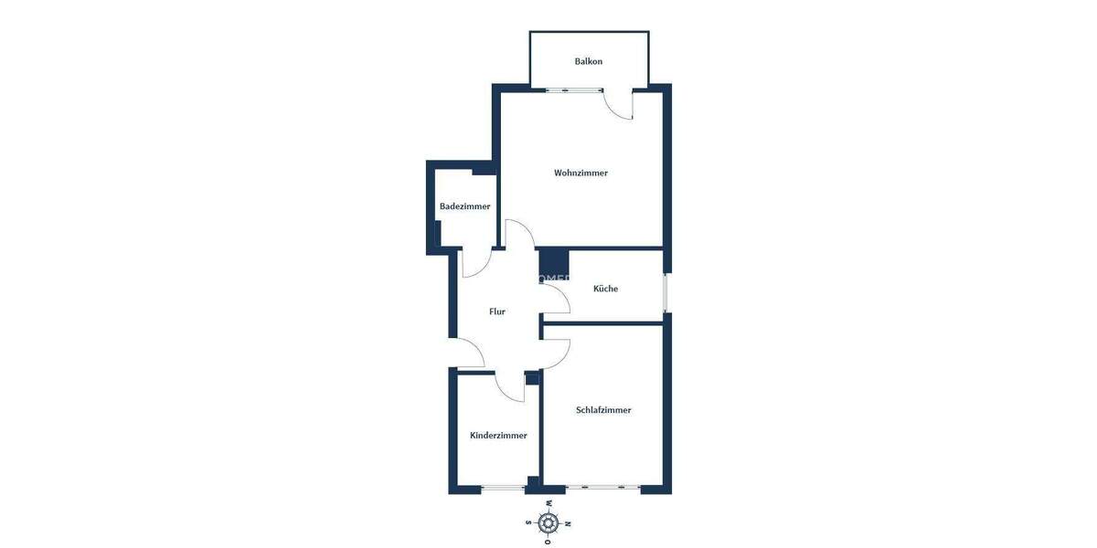 Etagenwohnung Mülheim an der Ruhr Dümpten - 3 Zimmer, 69 m&sup2;, 219.000&euro; | Angebot:25302244