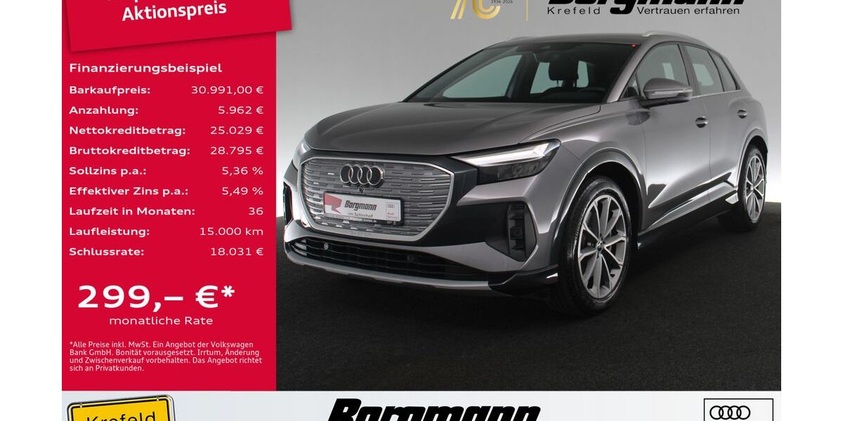 Audi Q4 e-tron 41.681 km 30.991 &euro; Krefeld 47803