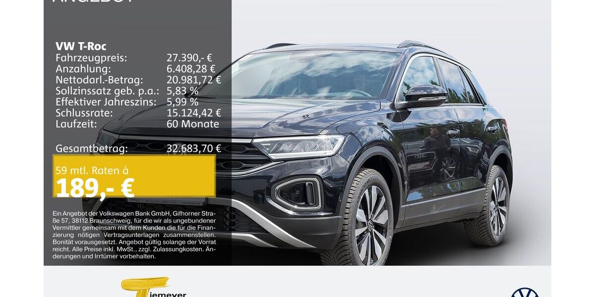 VW T-Roc 8.500 km 27.390 &euro; Dorsten 46282