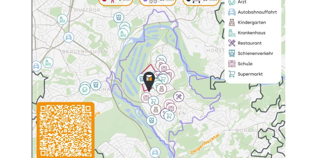 Dachgeschoßwohnung Essen Stadtbezirk VIII - 1 Zimmer, 50 m&sup2;, 500&euro; | Angebot:26547037